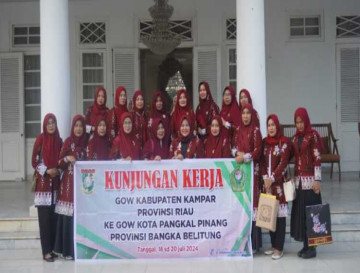 Sambangi GOW Kota Pangkal Pinang Dalam Rangka Kunker, Ketua Umum GOW Kab. Kampar: