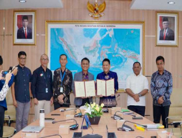 Terkait RDTR, Pj Bupati Kampar Lakukan MoU Dengan Badan Informasi Geospasial