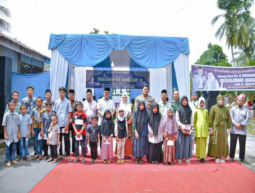 Sambut Bulan Ramadhan, Masyarakat Pulau Belimbing, Kuok Lakukan Tradisi Makan Bakela