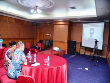 Zoom Meeting Bersama Mendagri Tito Karnavian Terkait Pilkada Serentak 2024.