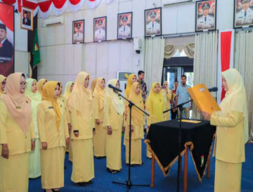 Pengurus DP Ranting PP PAUD Kecamatan Resmi dikukuhkan, Diharapkan Mampu Meningkatkan Kualitas PAUD