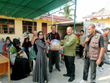 Konsisten Tekan Inflasi, Dinas Perdagkop dan UMK Kabupaten Kampar Kembali Gelar Operasi Pasar