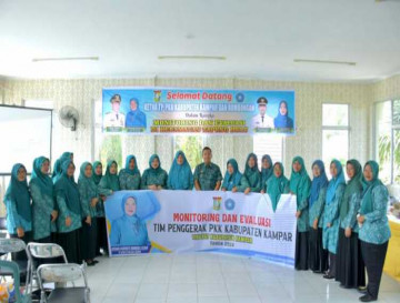 Monev Tim Penggerak PKK ke Kecamatan Tapung Hulu. Ricana Hambali Pinta Tingkatkan Kinerja