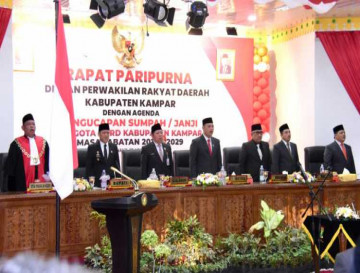 Pj Bupati Kampar Hambali Ucapkan Selamat Bertugas dan Mengemban Amanah Kepada Anggota DPRD