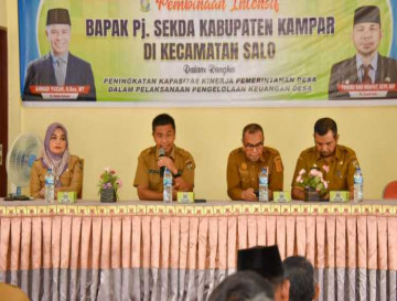 Pj Sekda Ahmad Yuzar : Dukungan Nyata Pemkab Kampar Terhadap Pengelolaan Desa Lebih Baik lagi.