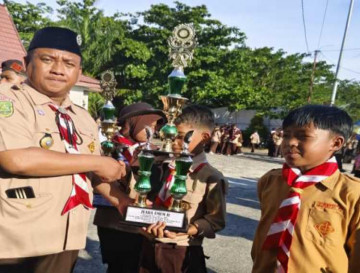 SDN 009 Pulau Raih Juara Umum II Lomba Pramuka Tahun 2025 di Kwaran Bangkinang
