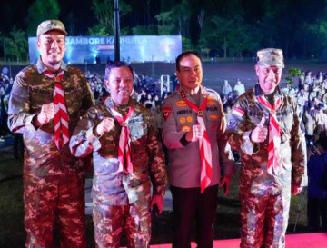 Bupati Kampar Dan Malam Api Unggun Jambore Karhutla Riau 2025, Wujud Nyata Dukungan Pemda Kampar