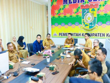 Rakor Rutin Inflasi, Sekda Kampar Ikuti  Secara Virtual