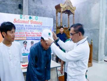Asisten III Setda Kampar Lepas Atlet Memanah Berkuda /HBA Asal Kampar untuk Kejurnas di Bali