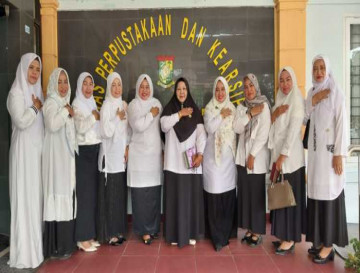 GOW Kab. Kampar Sambangi Dinas Perpustakaan Dan Arsip Kab. Kampar.