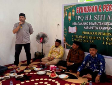 Ketua LPTQ Kampar Resmikan Pendidikan Taman Qur’an Hj. Siti Aminah di Desa Tanjung Rambutan