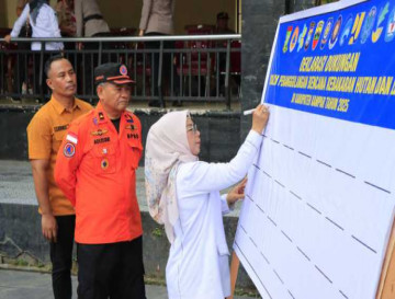Wakil Bupati Kampar Tandatangani Deklarasi Bersama Penanggulangan Karhutla tahun 2025