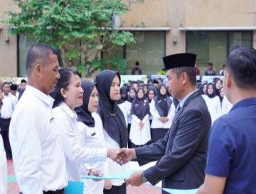 Sebanyak 2.868 CPNS dan P3K Resmi Di Lantik, Bupati Kampar H. Ahmad Yuzar Berpesan Bekerjalah Tulus