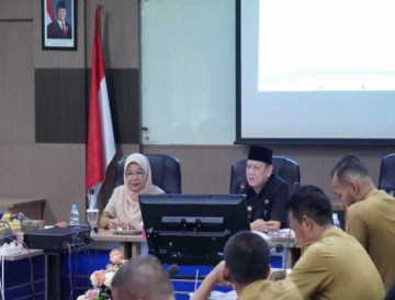 Sekda Kampar Pimpin Rakor Optimalisasi PAD Bersama Camat Se-Kabupaten Kampar.