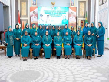 Usai Dilantik, T. Nurheryani Ahmad Yuzar ,TP PKK Kab Kam Akan Gesa Pelaksanaan 10 Program Pokok PKK