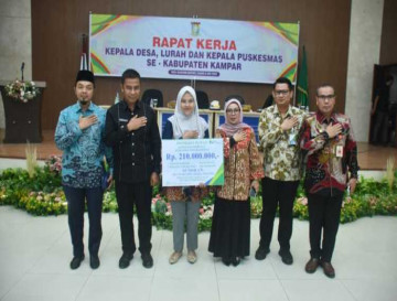 Bupati Kampar Gelar Rapat Kerja dengan Kepala Desa, Lurah Dan Kapus se-kabupaten Kampar