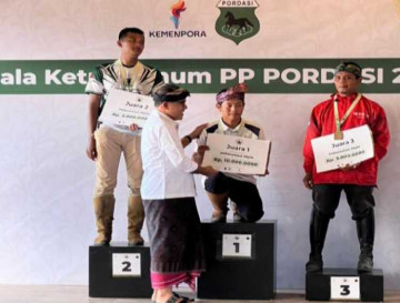 Atlet Kampar Raih Juara 1 Nasional dalam Kejuaraan Horseback Archery di Bali