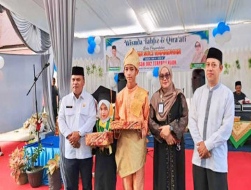 Pemerintah Kabupaten Kampar Apresiasi 85 Orang Wisuda Tahfiz dan Qira’ati di SDN 002 Kuok Terpadu