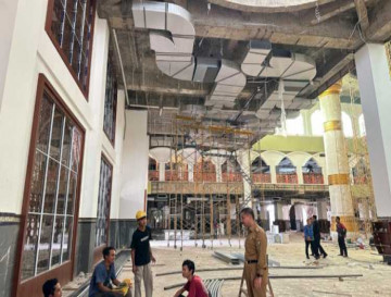 Gesa Pelaksanaan Renovasi, Bupati Kampar Ahmad Yuzar Tinjau Islamic Center Bangkinang