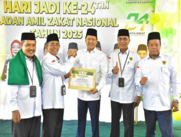 Hadiri Hari Jadi Baznas Ke-24, PJ Bupati Kampar Apresiasi Baznas Kampar