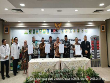 Bupati Kampar Hadiri Rapat Koordinasi Penguatan Sinergi Kolaborasi Antara KPK