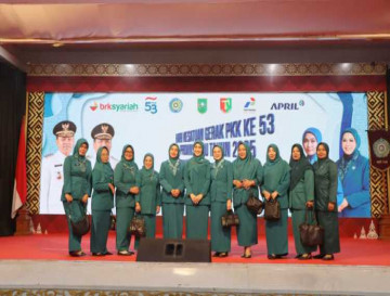 TP PKK Kab. Kampar Hadir Pada Puncak Peringatan HKG PKK Ke-53 Tahun 2025 Tingkat Prov. Riau