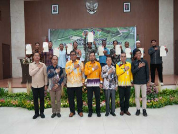 Bupati Kampar diwakili Plt Asisten I Setda Kampar Tengku Said Hidayat Buka Rakor GTRA Tahun 2025.