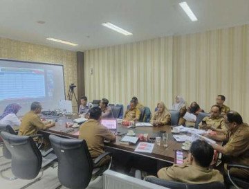 Pemkab Kampar Ikuti Rakor Pengendalian Inflasi dan Dukungan Pemda Dalam Program 3 Juta Rumah