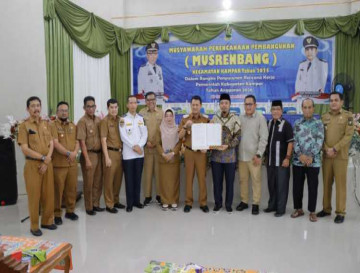 Sebanyak 147 Usulan Prioritas Pembangunan , Pj Bupati Kampar Secara Resmi Buka Musrenbangcam