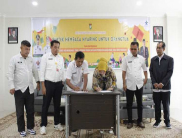 Rumah adalah Madrasah Pertama, Dispersip Kampar gelar Bimtek Membaca Nyaring