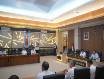 Bupati Kampar Ikuti Konferensi Pers Prediksi Musim Kemarau 2025 Bersama Pemprov Riau dan BMKG