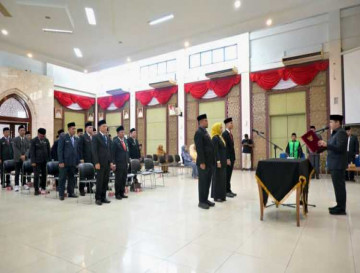 Pj Sekda Kampar Lantik 26 Pejabat Administrator dan Pengawas Pemerintah Kabupaten Kampar