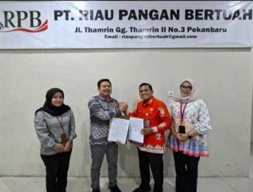 Perkuat Ketahanan Pangan, Pemkab Kampar Lakukan Penentangan MoU dengan PT. Riau Pangan Bertuah.