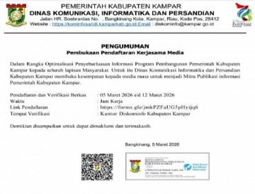 Pengumuman Pembukaan Pendaftaran Kerjasama Media