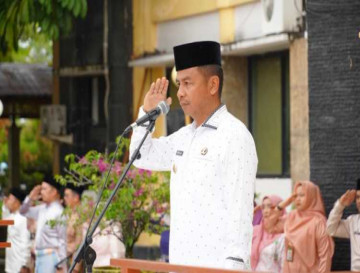 Awal Tahun 2026, Bupati Kampar Ahmad Yuzar Pimpin Apel Gabungan Dilingkungan Pemkab Kampar