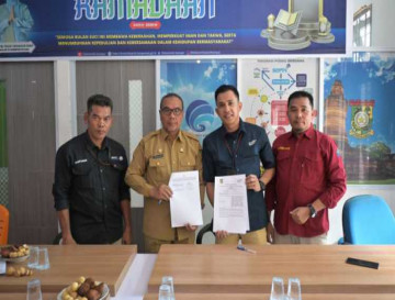 Diskominfo Kampar dan Bank Mandiri Taspen Teken MoU, Perkuat Publikasi dan Layanan Informasi