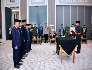 Bupati Kampar Ahmad Yuzar Lantik Pimpinan BAZNAS Kabupaten Kampar Periode 2026–2031