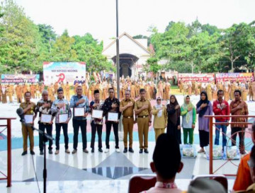 Dihari Harkopnas Ke-79, Bupati Kampar Komitmen Memperkuat Ekonomi Rakyat Berbasis Koperasi.