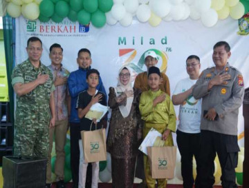 Wakil Bupati Kampar Hadiri Pembukaan Bakti Sosial dalam Rangka Milad ke-30 Bank Syariah Berkah