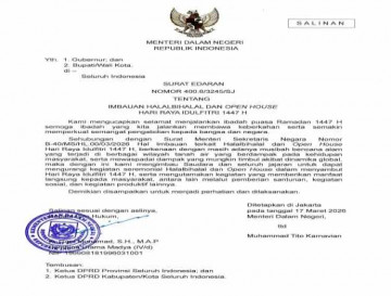 SE Imbauan Halal bi halal dan Open House