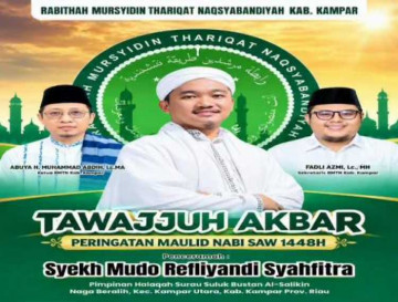 RMTN Kab Kampar Gelar Tawajjuh Akbar Dan Maulid Nabi SAW 1448 H