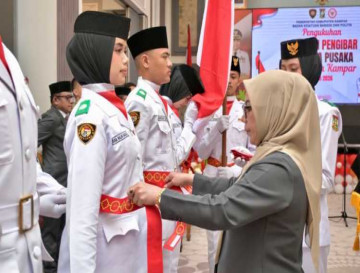 Kukuhkan 30 Calon Paskibraka 2026, Wabub Kampar : Kibarkan Sang Merah Putih Dengan Semangat Juang